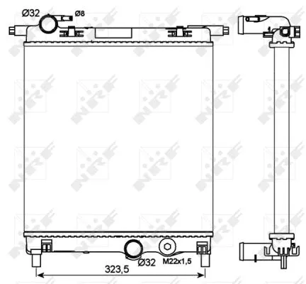 Radiator, engine cooling