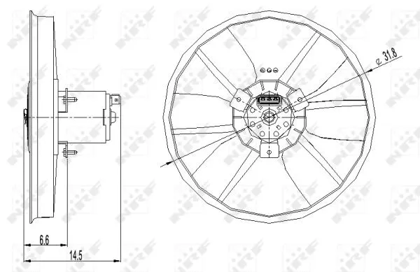 Fan, engine cooling