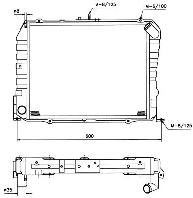 Radiator, engine cooling (503962)