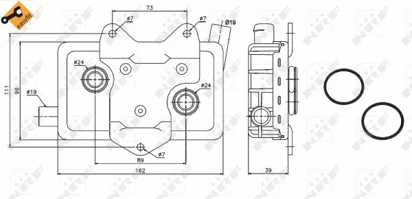 Oil Cooler, engine oil