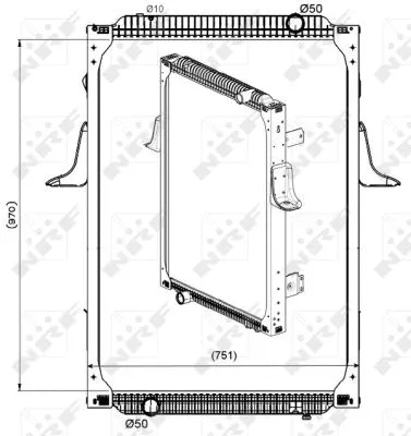 Radiator, engine cooling (529564)