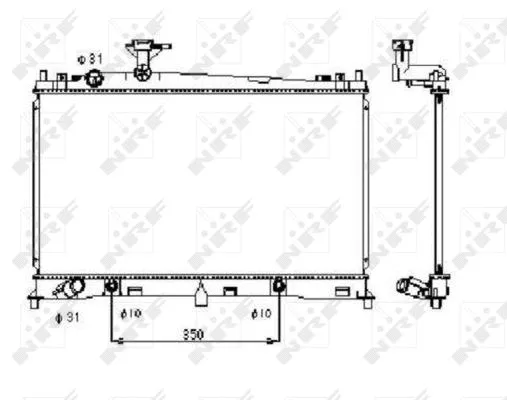 Radiator, engine cooling (53410)