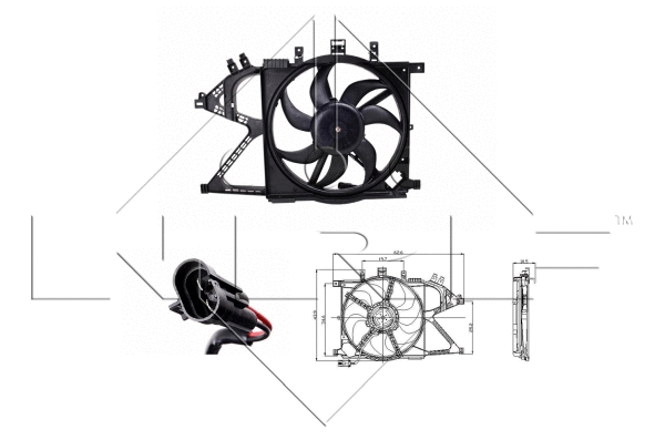 Fan, engine cooling (47012)
