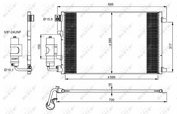 Condenser, air conditioning (35973)