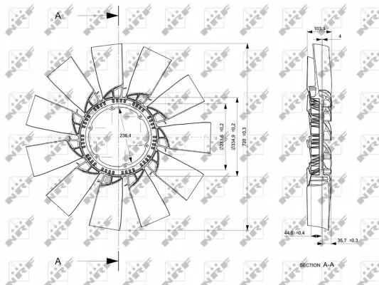 Fan Wheel, engine cooling