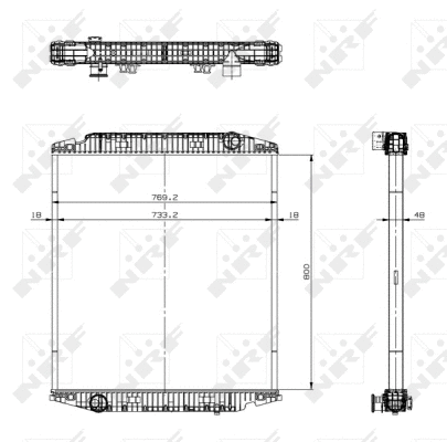 Radiator, engine cooling (519567)