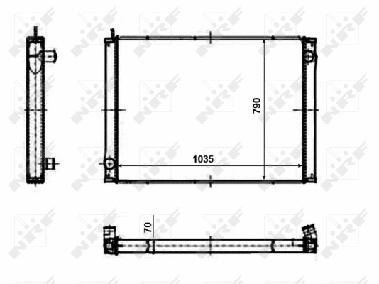 Radiator, engine cooling (50149)