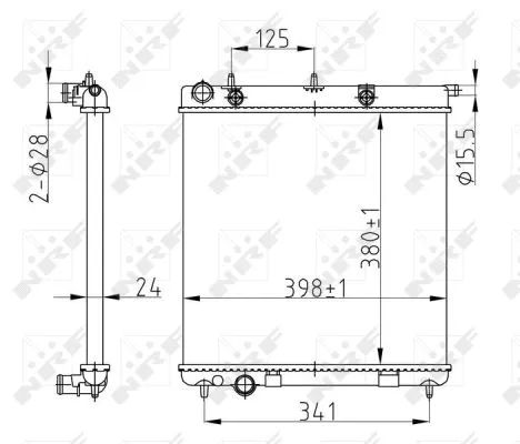 Radiator, engine cooling (50429A)