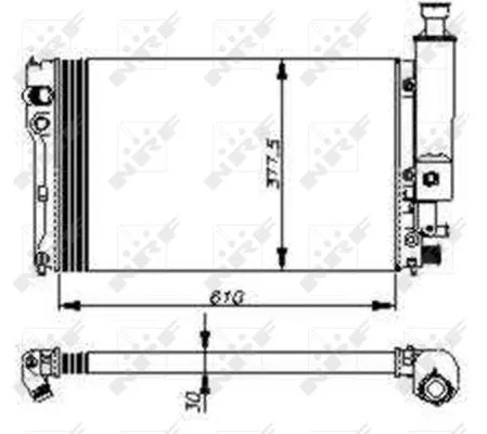 Radiator, engine cooling (58805)
