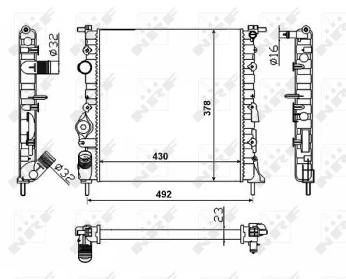 Radiator, engine cooling