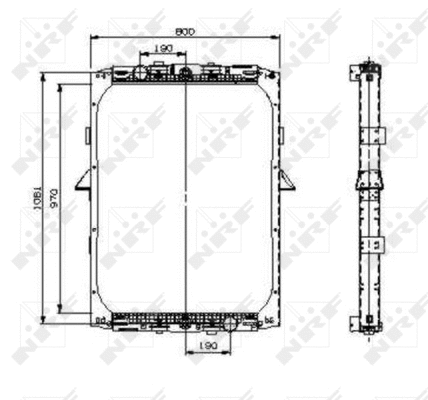 Radiator, engine cooling (519551)