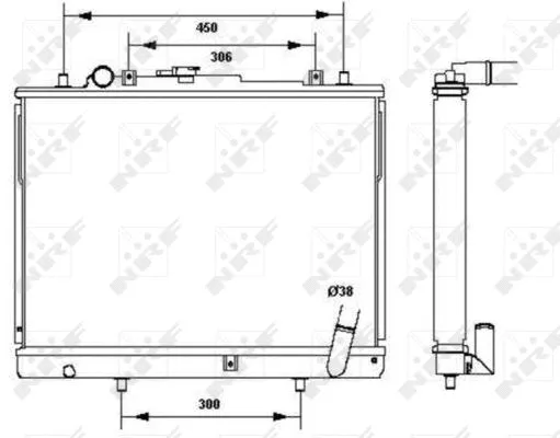 Radiator, engine cooling