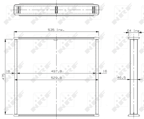 Core, radiator (18721)