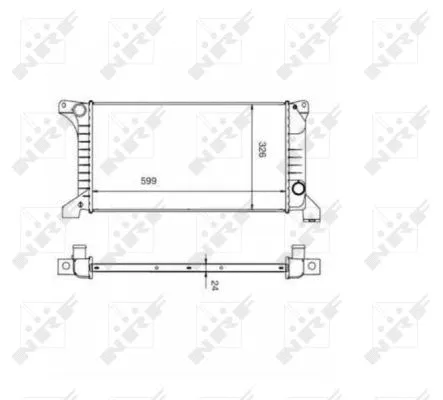 Radiator, engine cooling (516212)