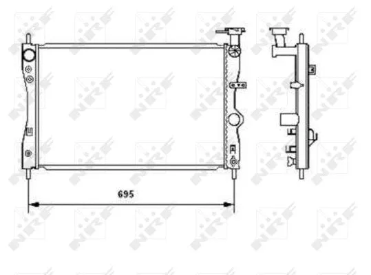 Radiator, engine cooling