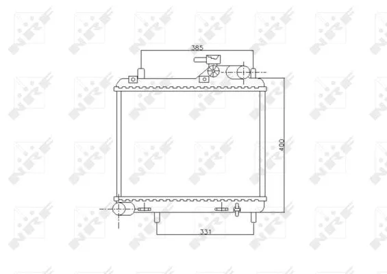 Radiator, engine cooling (53745)