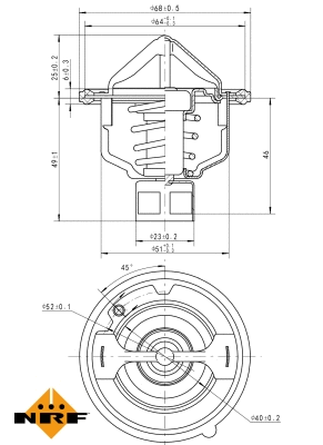 Thermostat, coolant (725142)