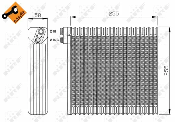 Evaporator, air conditioning