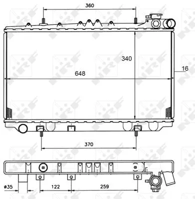 Radiator, engine cooling