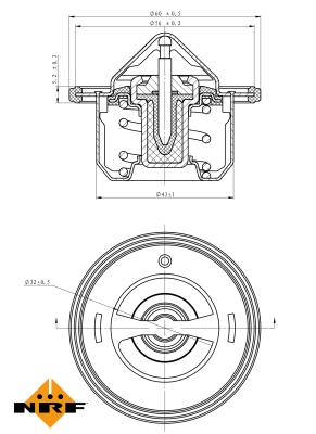 Thermostat, coolant (725080)