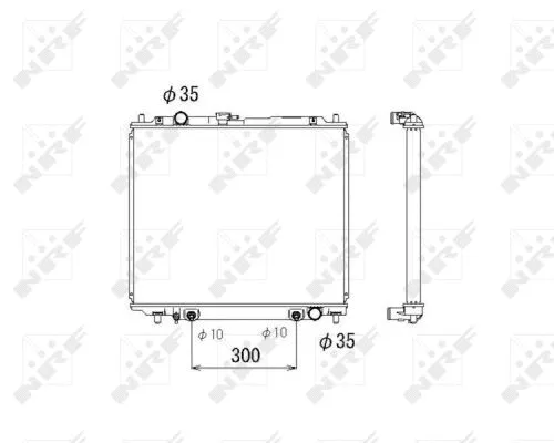 Radiator, engine cooling (53810)