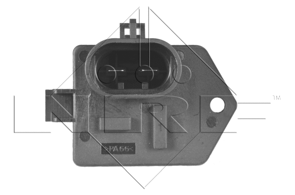 Series resistor, electric motor (radiator fan)