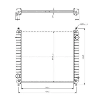 Radiator, engine cooling (509779)