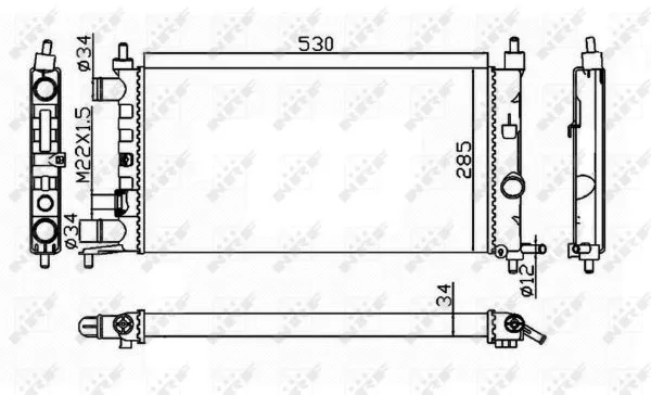 Radiator, engine cooling