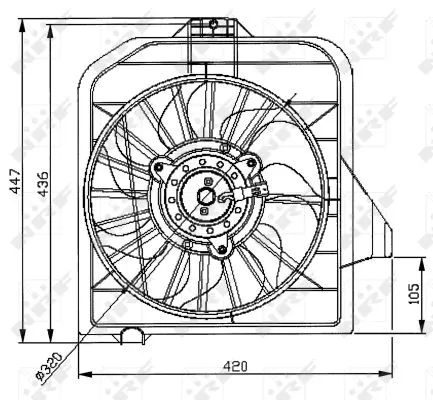 Fan, engine cooling (47032)