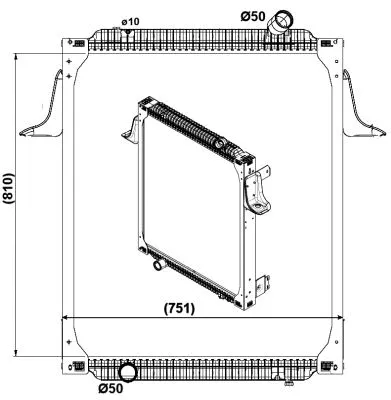 Radiator, engine cooling (569563)