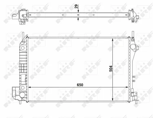 Radiator, engine cooling (58294)
