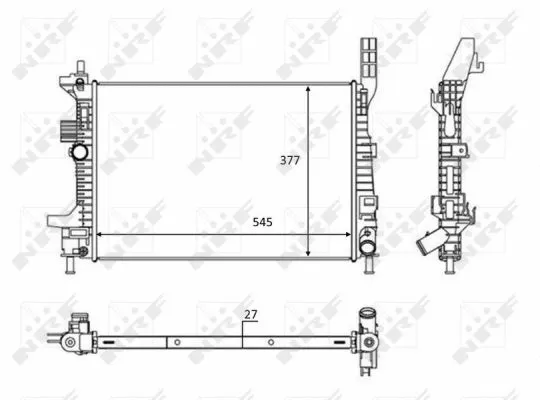 Radiator, engine cooling (58284)