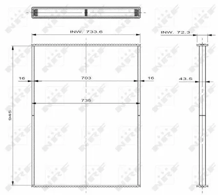 Core, radiator (29561)