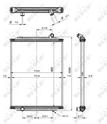 Radiator, engine cooling