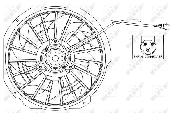 Fan, engine cooling (47025)