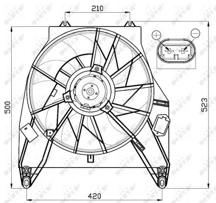 Fan, engine cooling