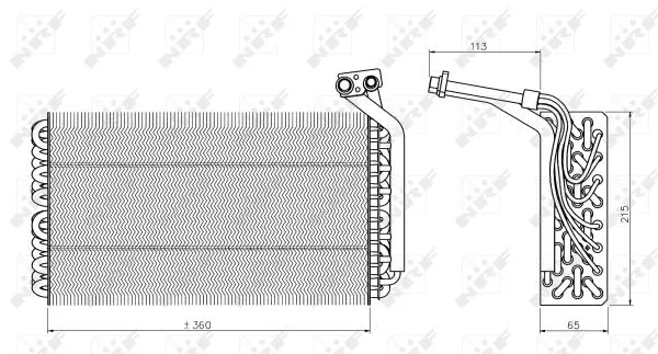 Evaporator, air conditioning