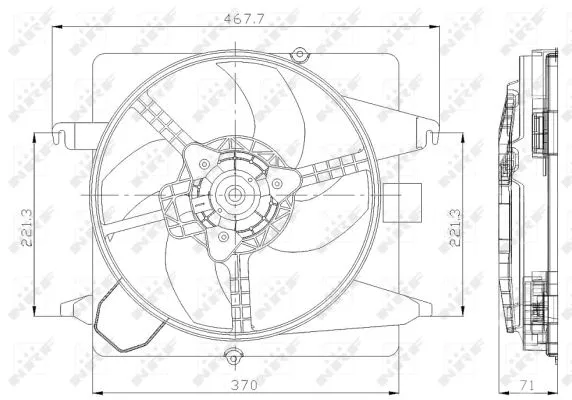 Fan, engine cooling