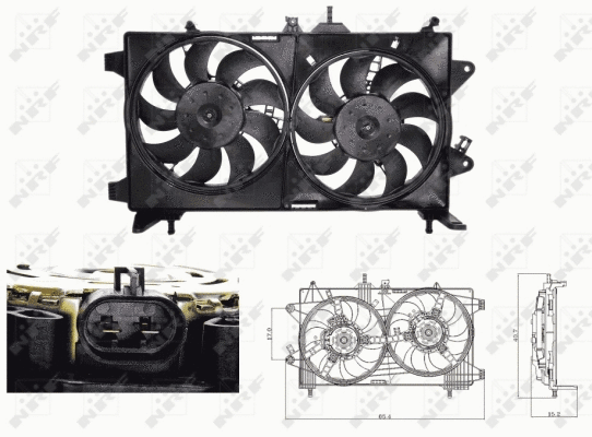 Fan, engine cooling (47676)