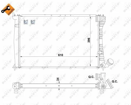 Radiator, engine cooling