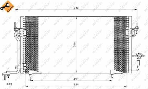 Condenser, air conditioning (35439)