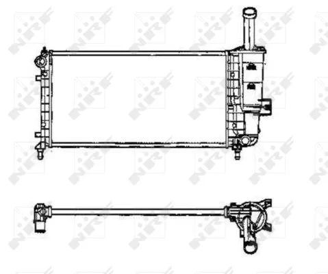 Radiator, engine cooling (53605)