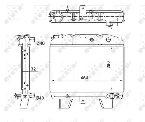 Radiator, engine cooling