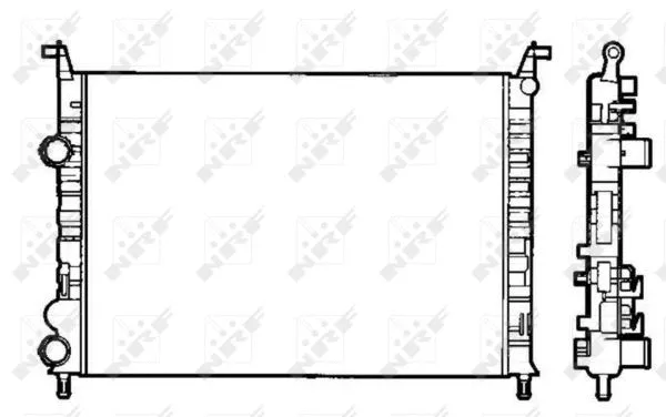 Radiator, engine cooling (58195)