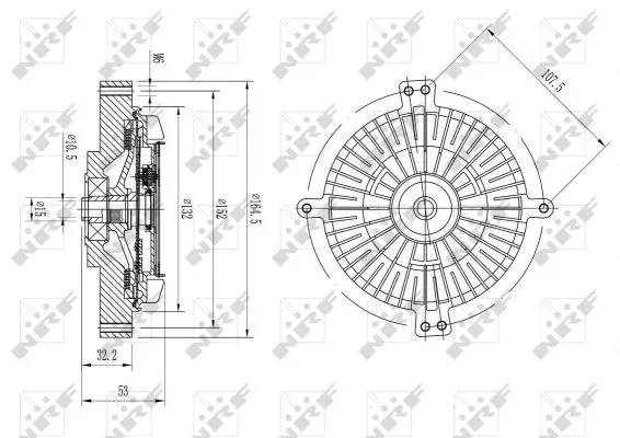 Clutch, radiator fan