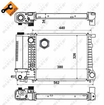 Radiator, engine cooling