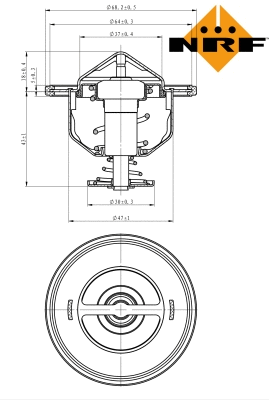 Thermostat, coolant (725176)