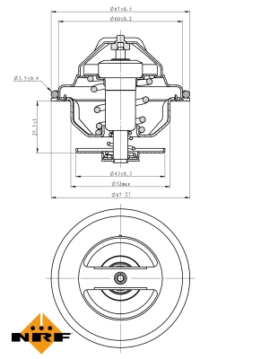 Thermostat, coolant (725117)