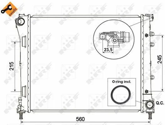 Radiator, engine cooling