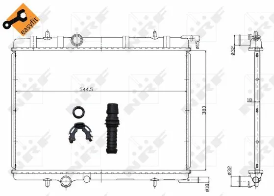 Radiator, engine cooling
